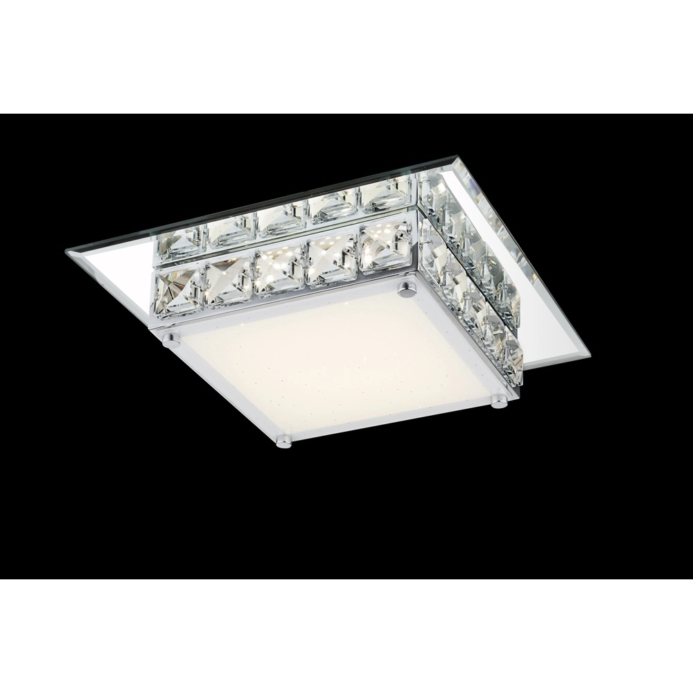 Lampe de plafond carrée Margo Chrome Globo 9007371324705