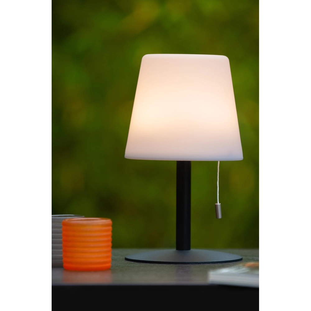 Lampe de table rechargeable Rio noir et blanc Lucide 5411212134264