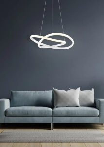 Lampe suspendue à LED Course Ø 60cm Trio 4017807476989