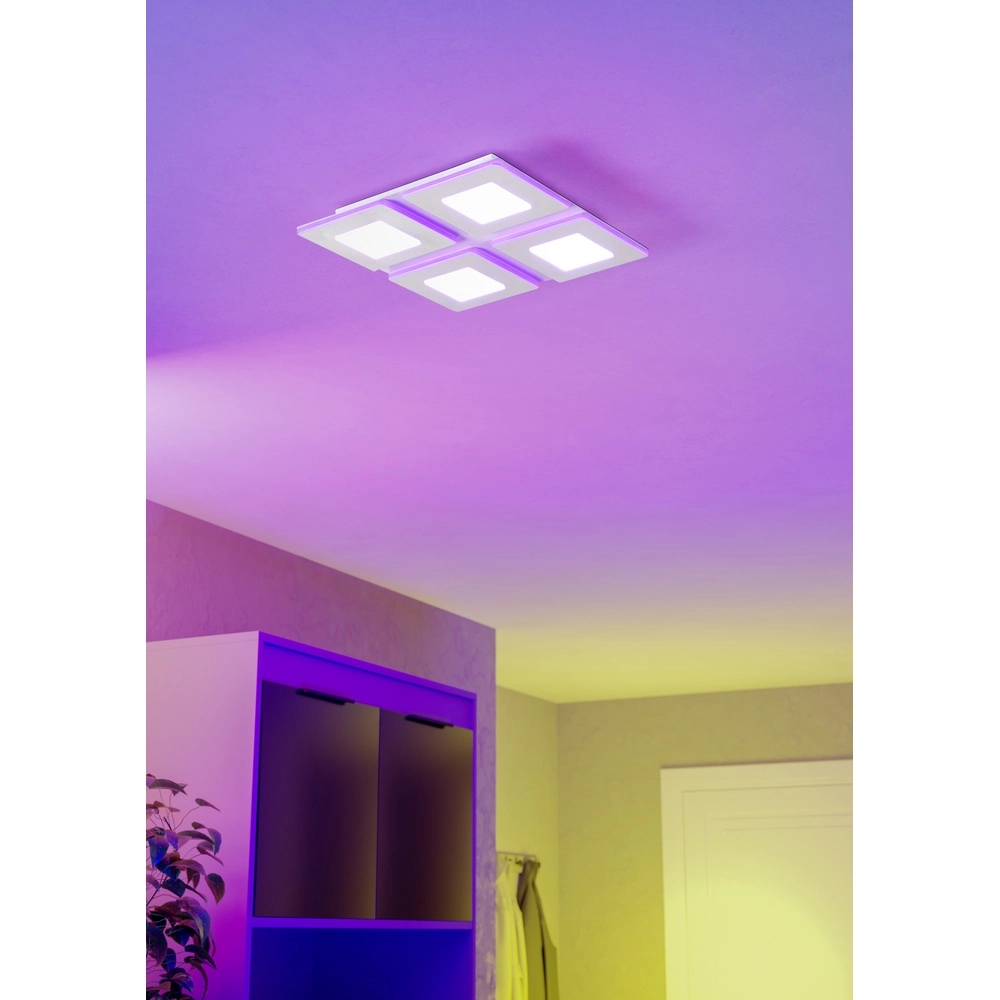Lumière LED de plafond Padrogiano-Z Zigbee - 45x45cm Eglo 9008606244164