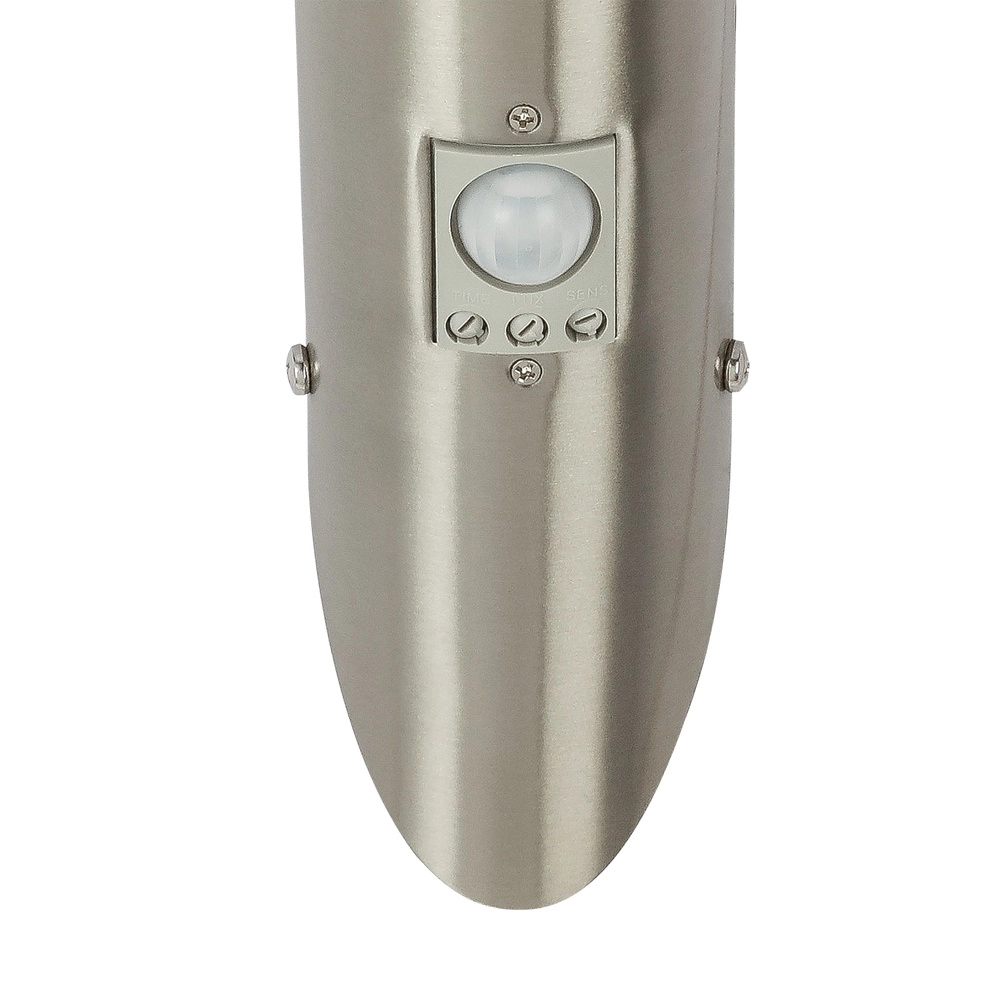 Lampe d’extérieur Boston Led Acier inoxydable avec blanc et capteur Globo 9007371282333