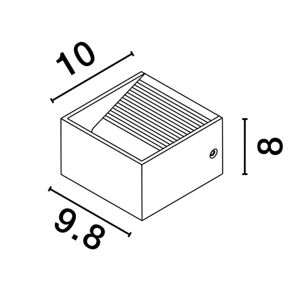 Spot mural Epic Carré Noir Lyora 5212017444325