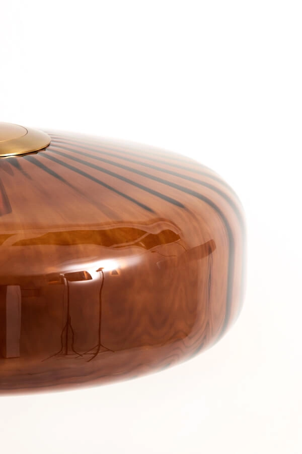 Suspension Pleat or avec marron Ø 40cm Light & Living 8717807687816