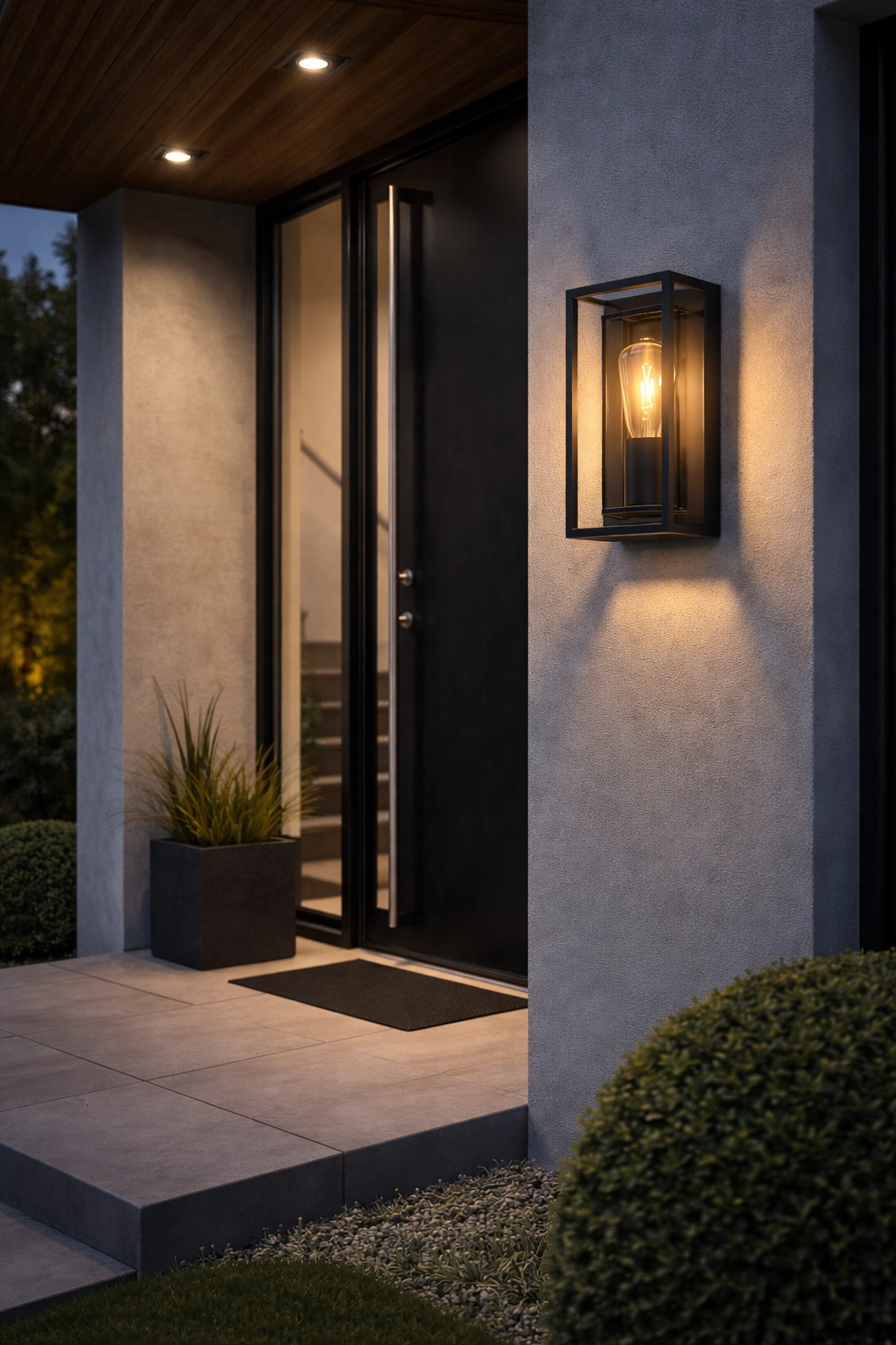 Lampe extérieure élégante Leeds noir - E27 - verre Artdelight 8720701104198