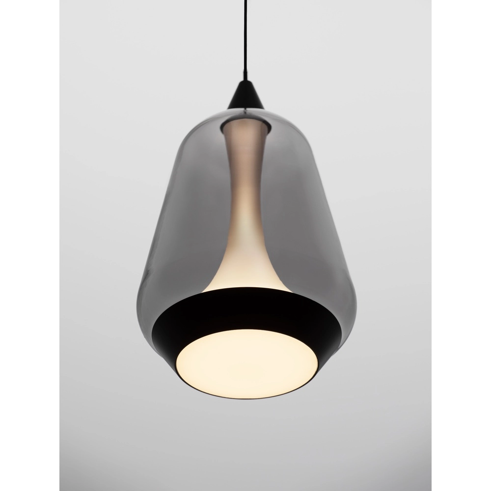 Suspension design Alish Verre fumé à 1 lumière Suspension design Alish Verre fumé à 1 lumière