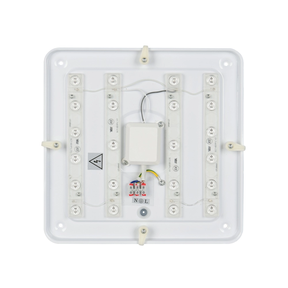 Lampe de plafond Relus Carré noir 27 x 27 cm Trio 4017807704716