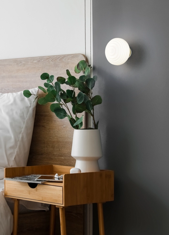 Applique murale Earl Verre blanc rechargeable Trio 4017807643442