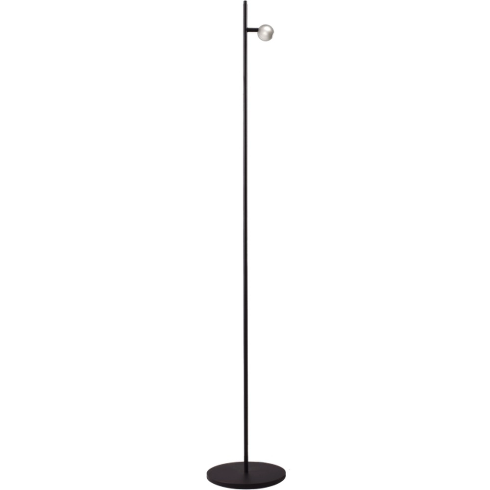 Lampe de pied Talana noir avec du nickel