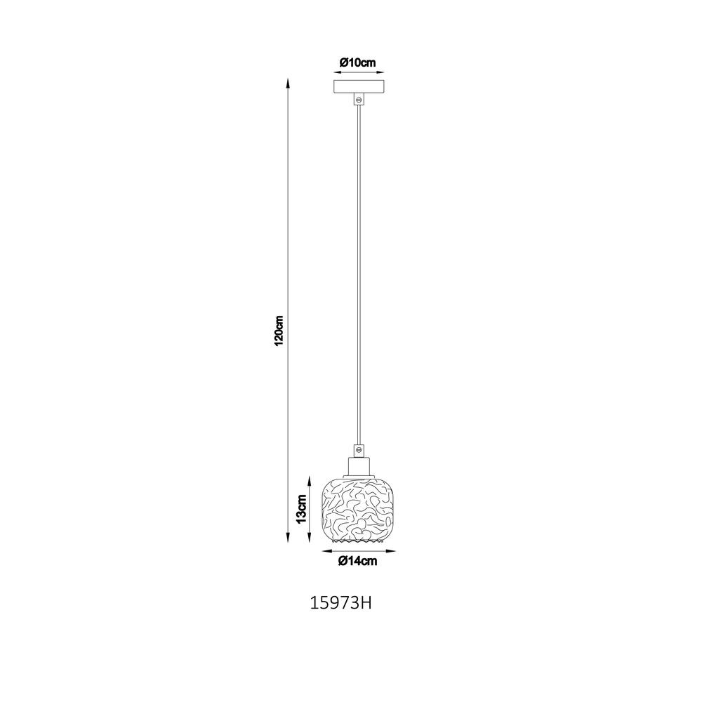 Lampe suspendue Antonio brun sable Globo 9007371569724