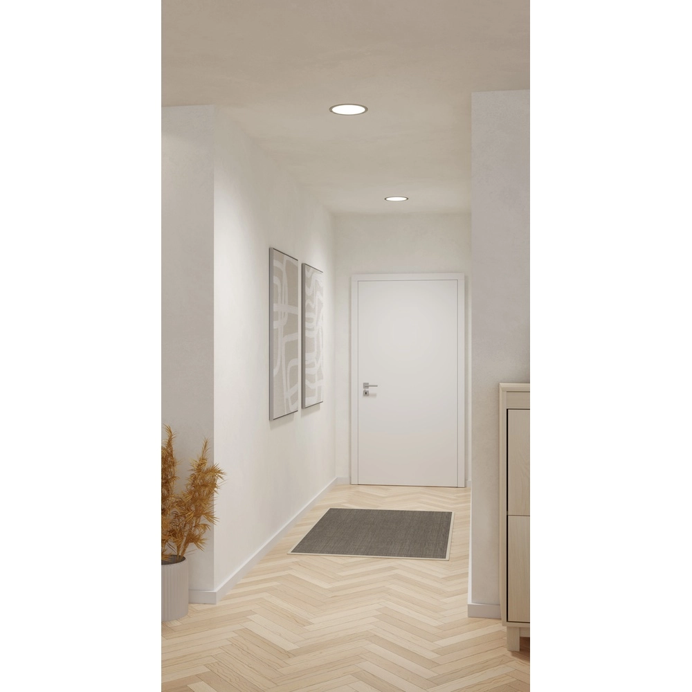 Lampe encastrée Fueva 6 rond - acier inoxydable - Ø 21,6 cm Eglo 9008606330867