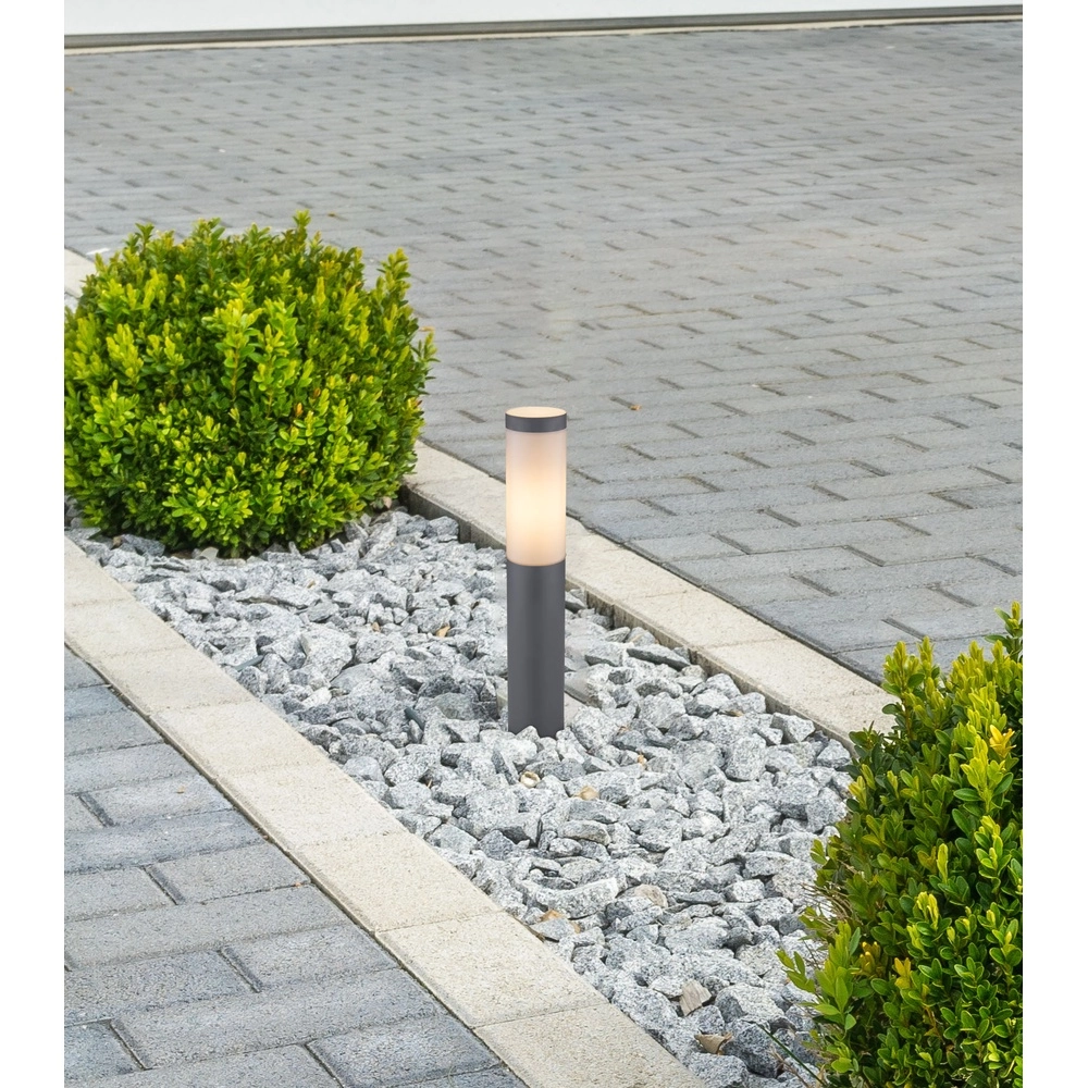Lampe de jardin Boston anthracite avec du blanc Globo 9007371404575