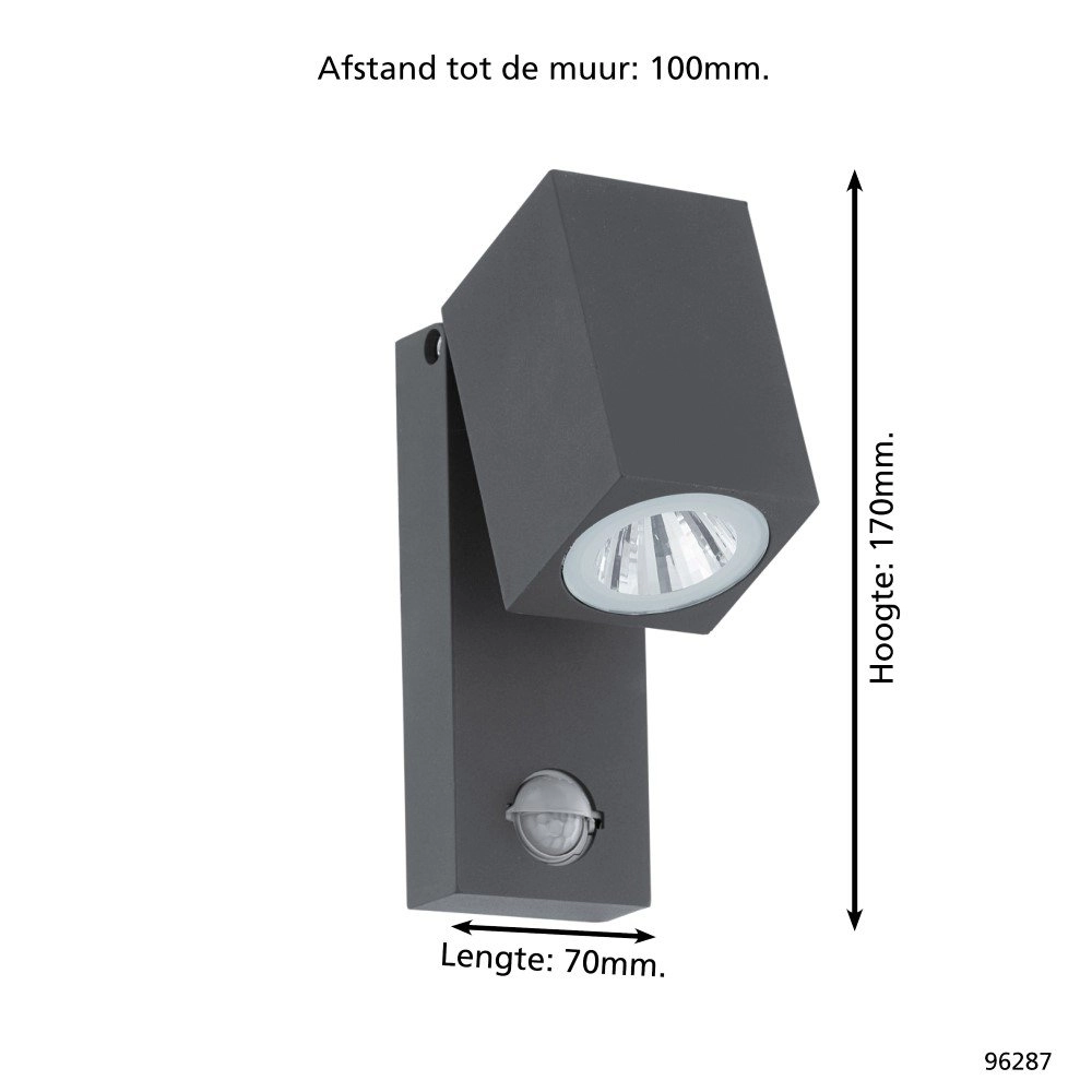 Spot LED Sakeda avec capteur de mouvement Eglo 9002759962876