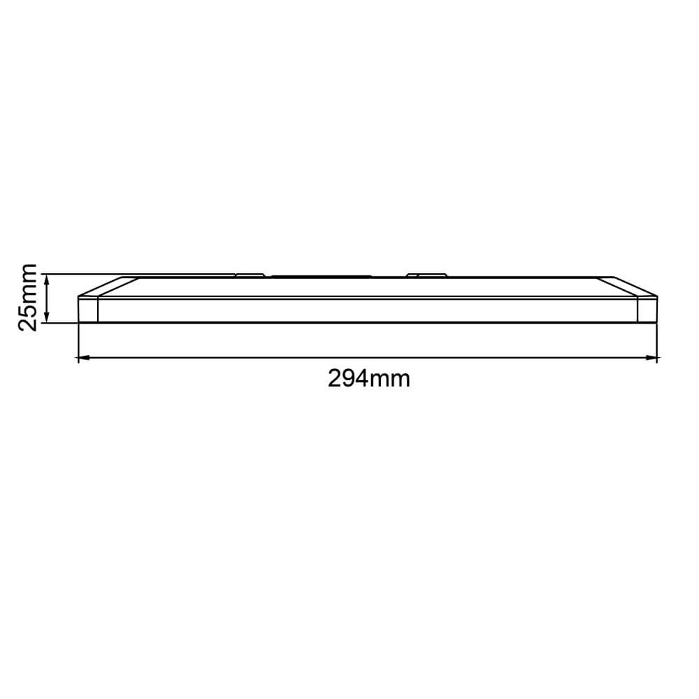 Plafonnier Sorell 29,5 x 29,5 cm blanc Brilliant 4004353413704