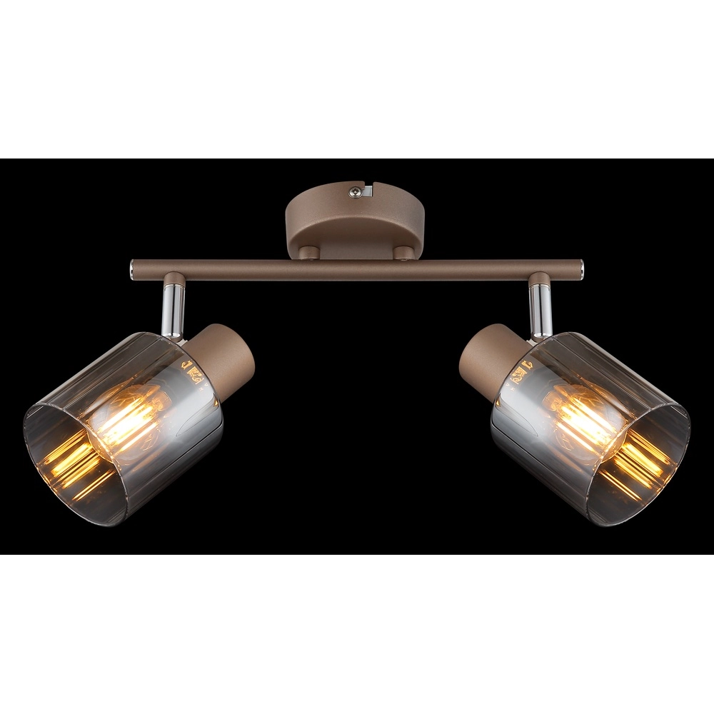 Lampe de plafond Walton 2-café marron clair Globo 9007371592173