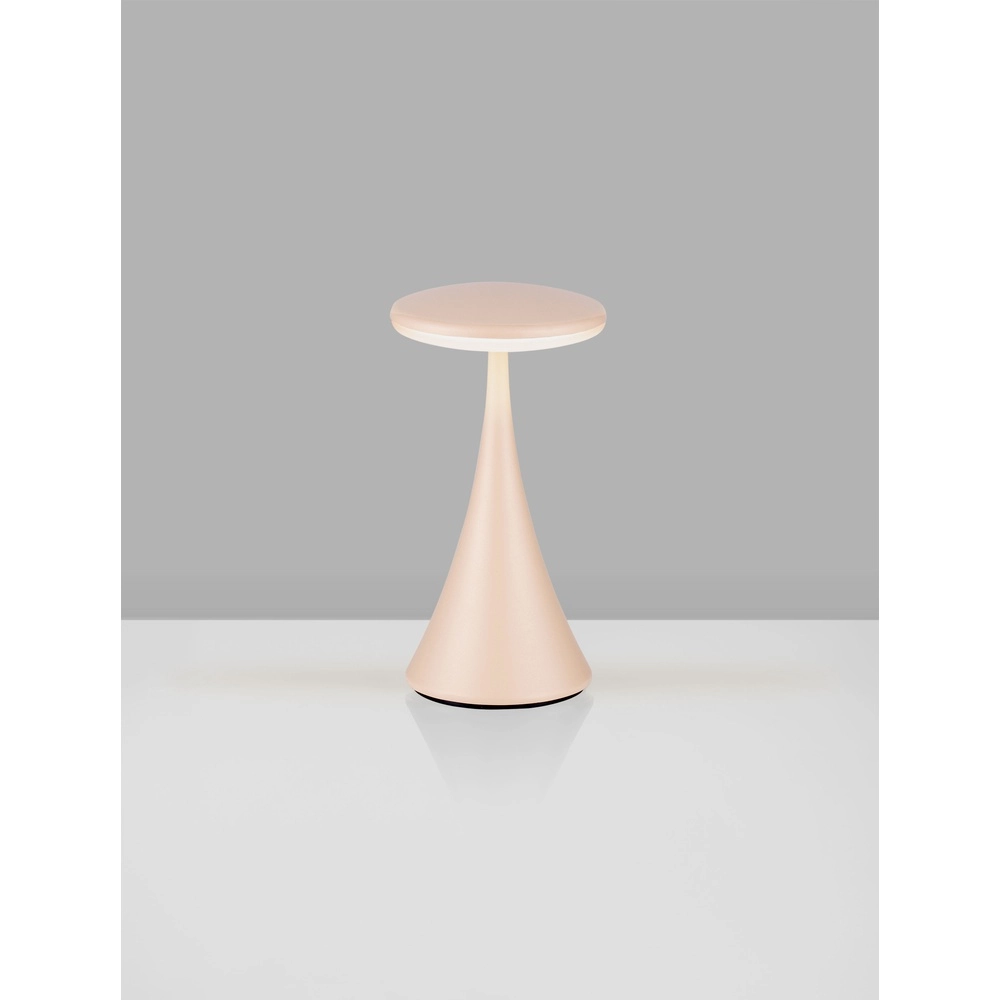 Lampe de table Elbo brun sable rechargeable par USB Lyora 5212017476968