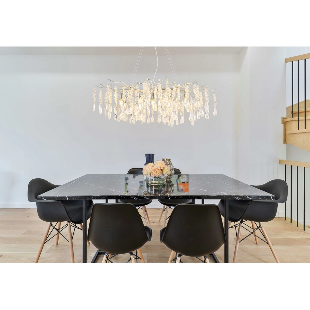 Lampe suspendue Kinga Gris argenté 100 cm Globo 9007371567003