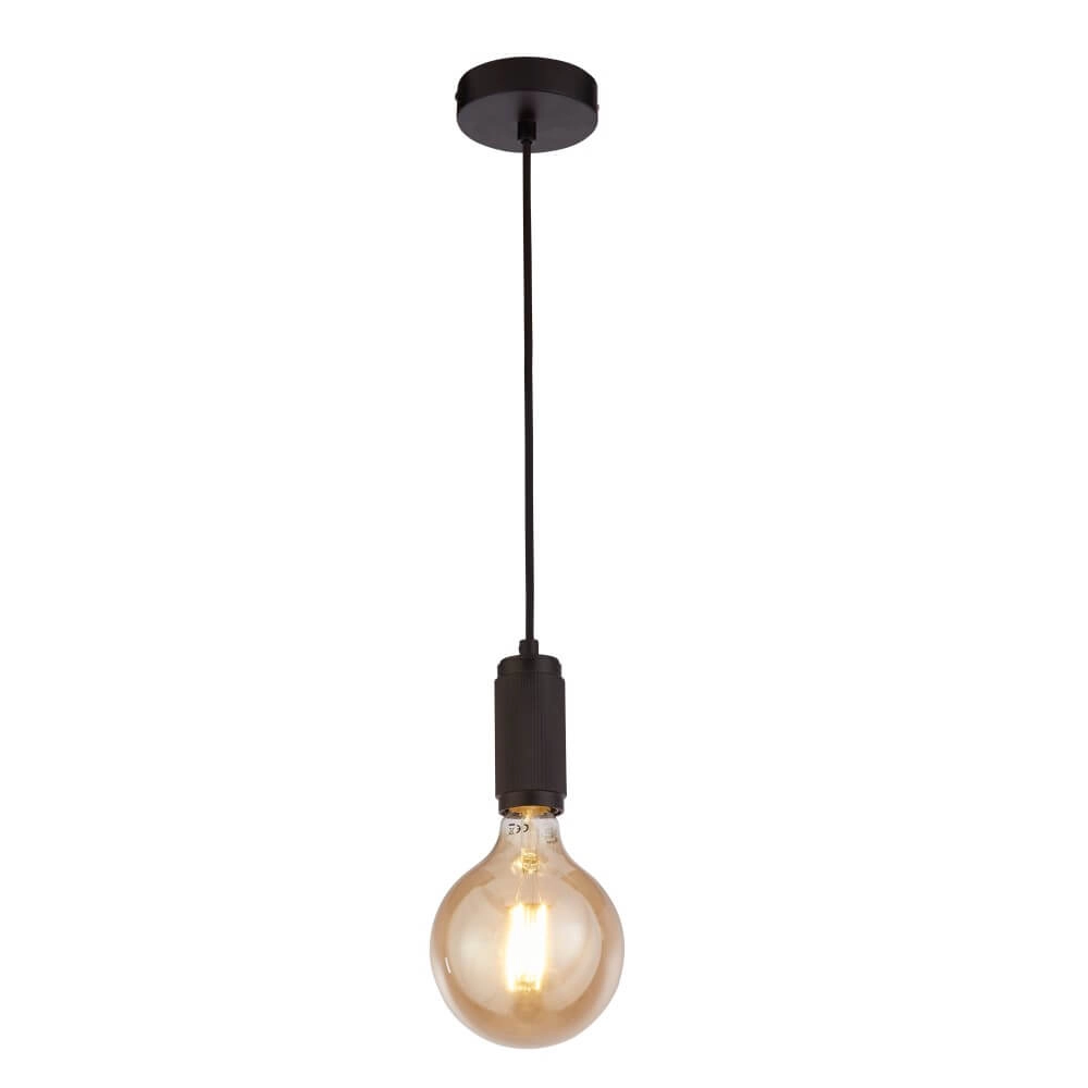 Lampe suspendue 1 lumière Suspension noir Searchlight 5053423243658