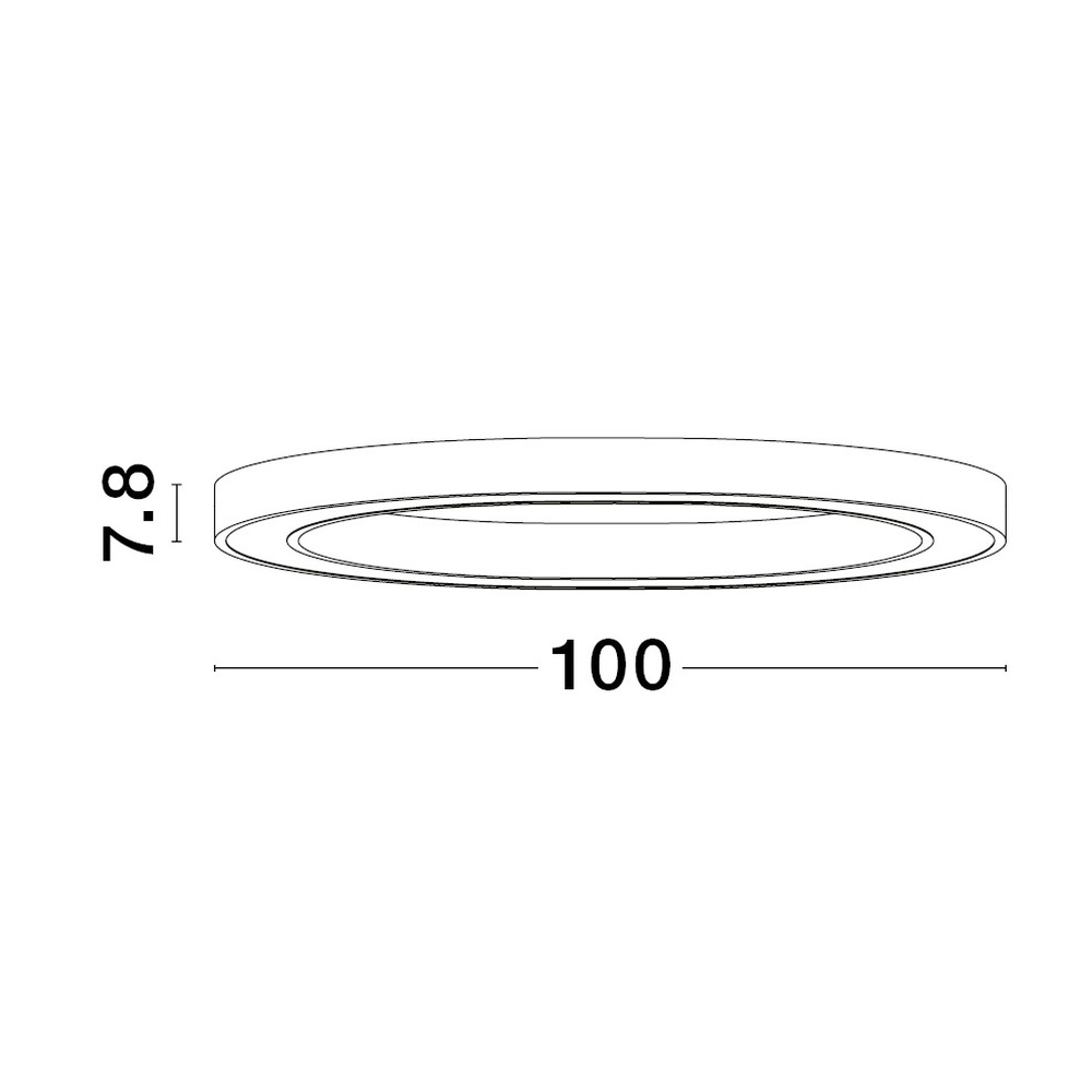 Plafonnier design Sting noir Ø 100cm Lyora 5212017437532