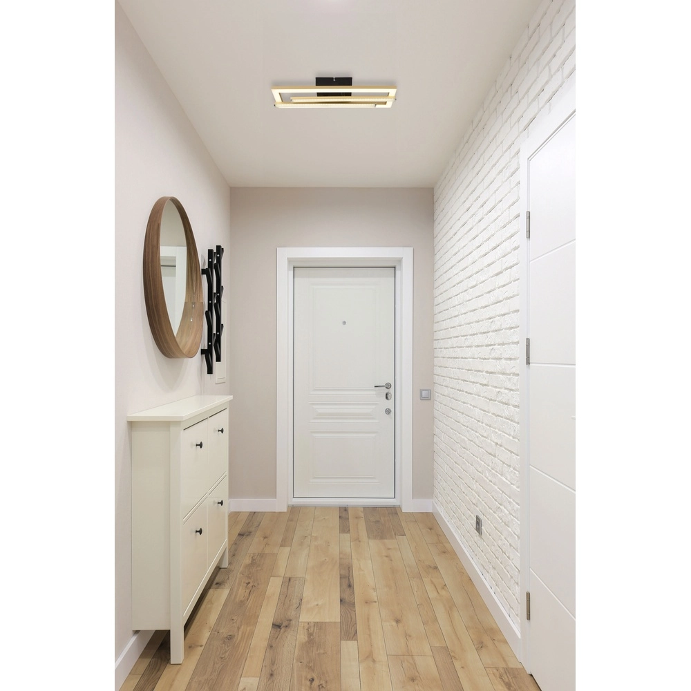 Lampe de plafond Highway noir avec or Globo 9007371453795