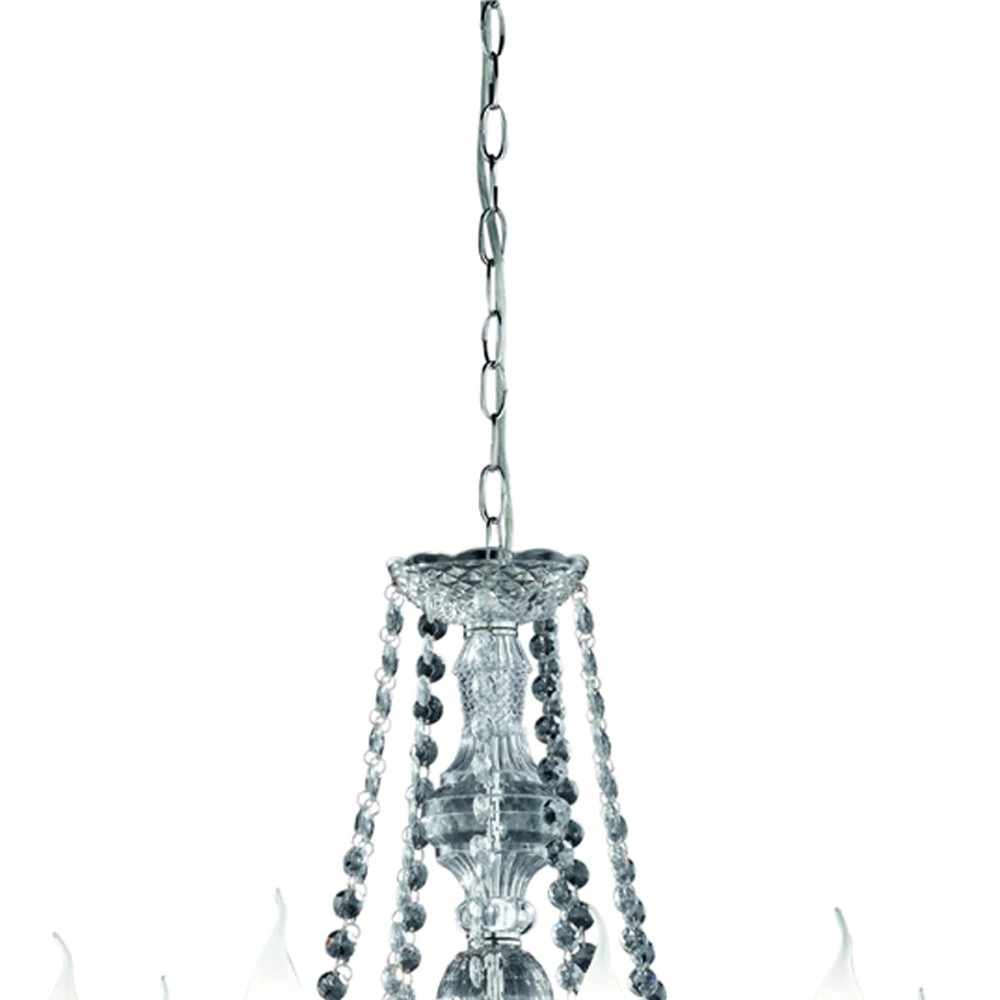 Lustre Luster Crystal 77cm 10 lumières avec cristal Trio 4017807138825