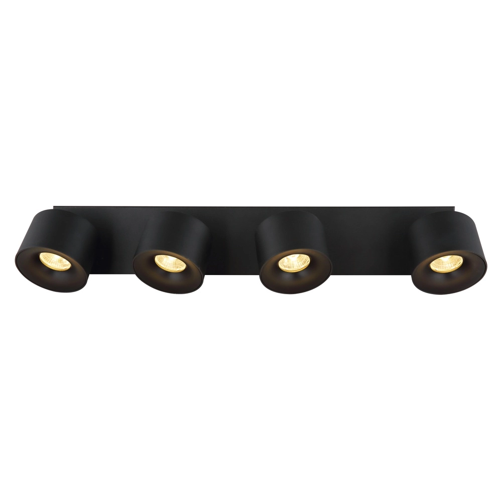 Lampe de plafond élégante Rae Noir à 4 lumières Globo 9007371459643