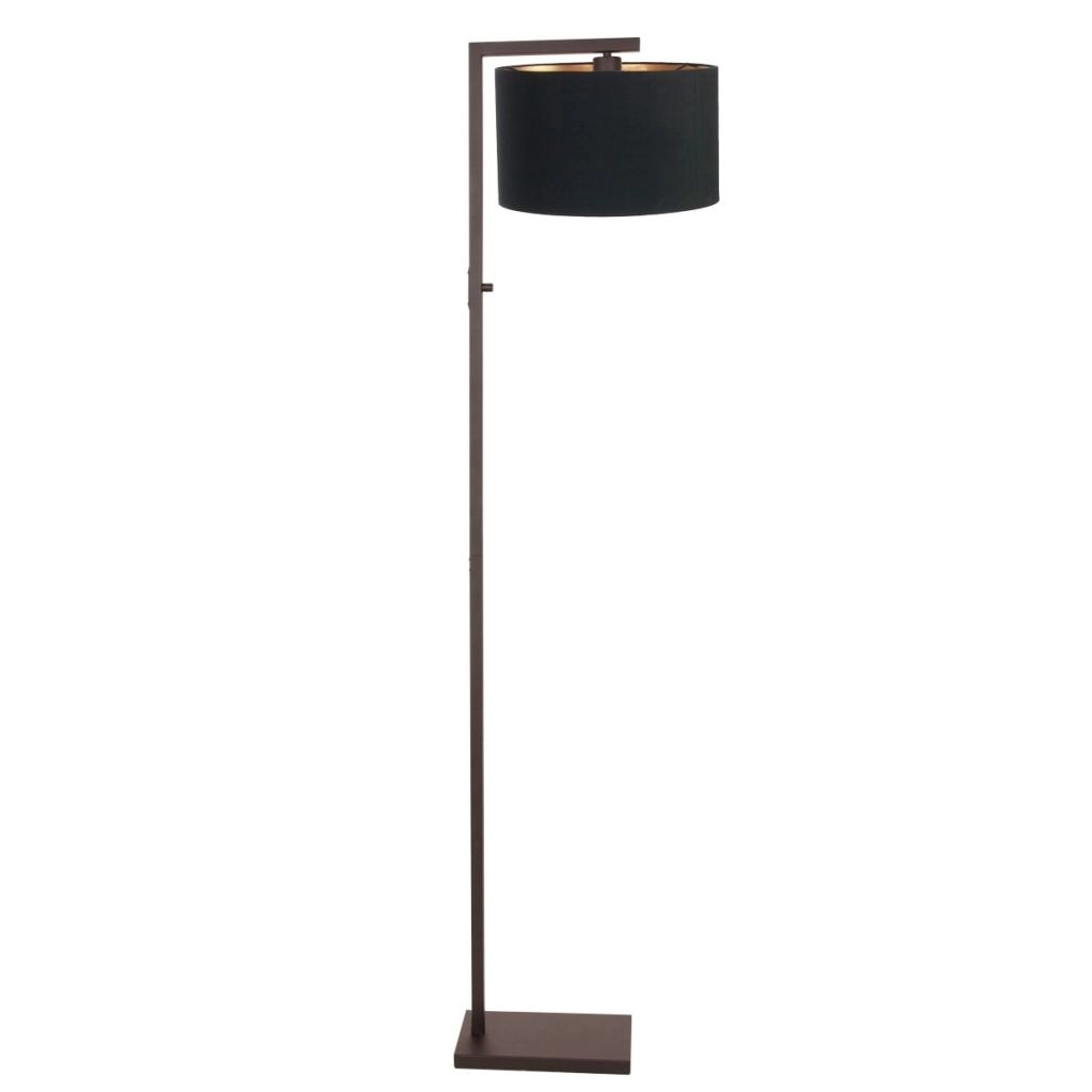 Lampe de pied Stang avec capuche noire Steinhauer 8712746189490