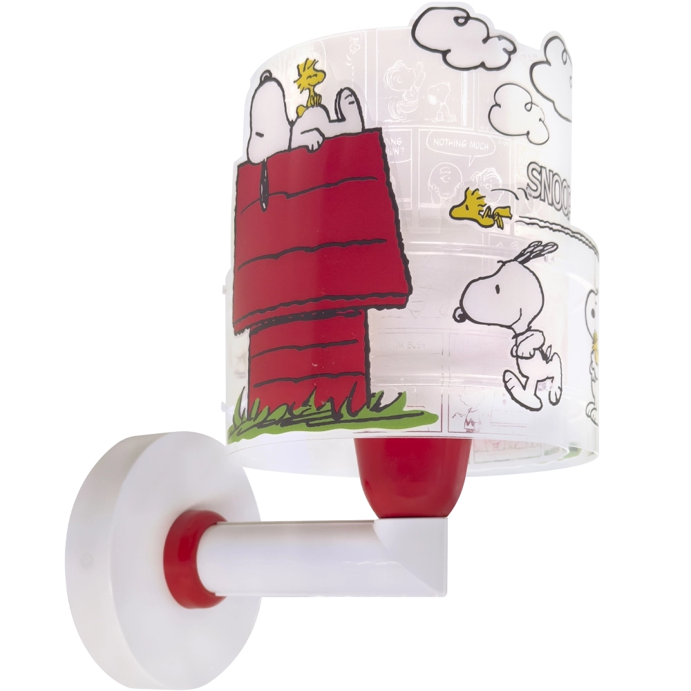 Applique murale Snoopy blanc avec rouge