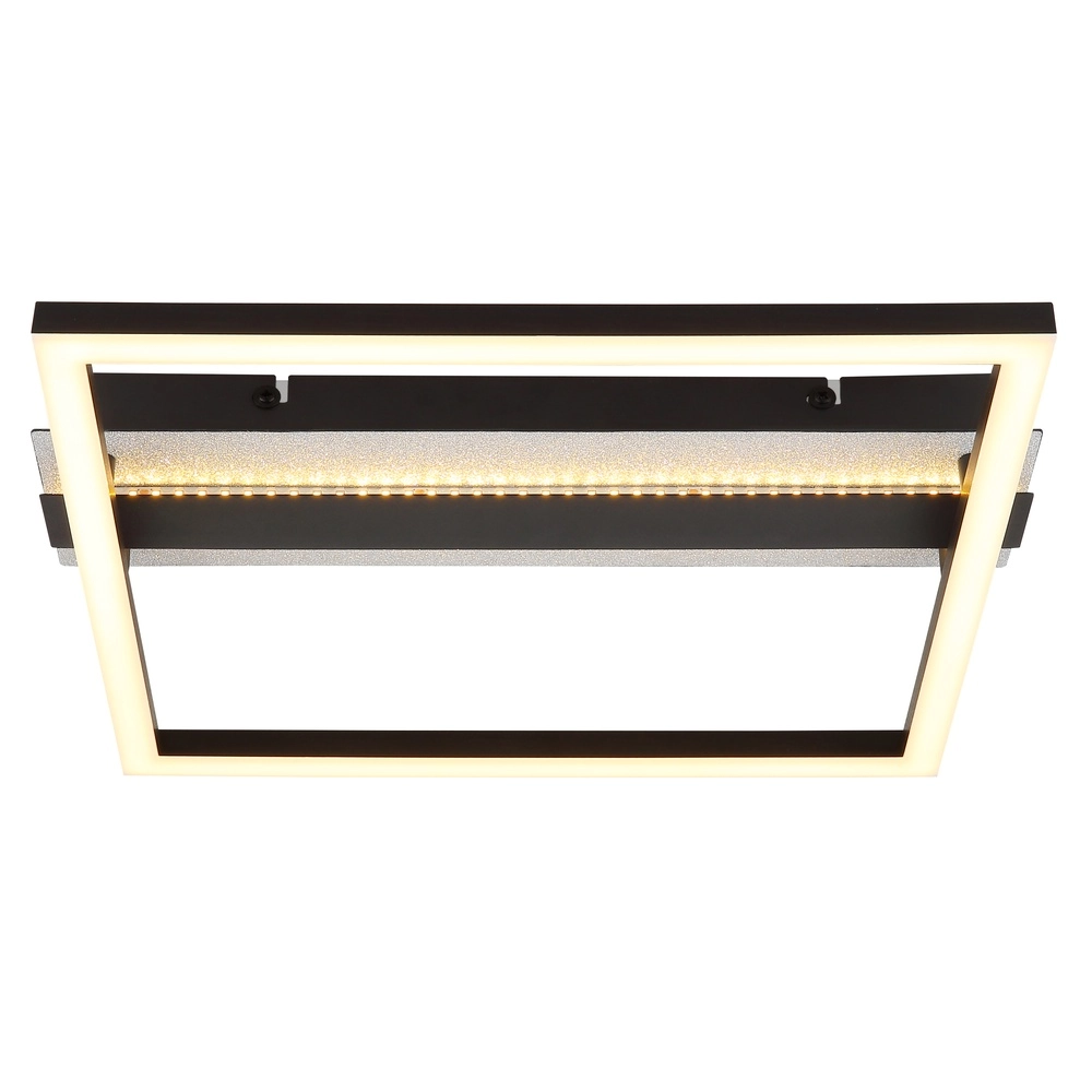 Lampe de plafond carrée Estrada Noir Globo 9007371586714