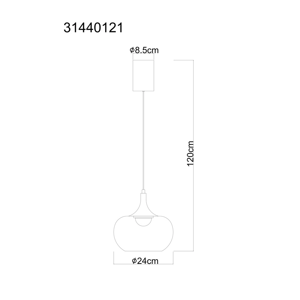 Lampe pendante de conception Lui nickel Globo 9007371586592