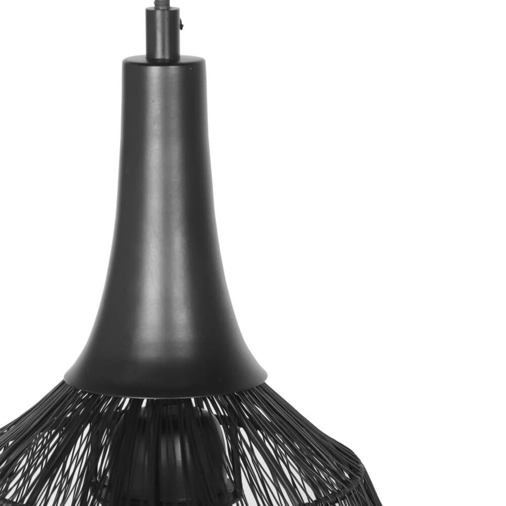 Lampe suspendue ronde Soraya Ø 26 cm - noir Trio 4017807617474
