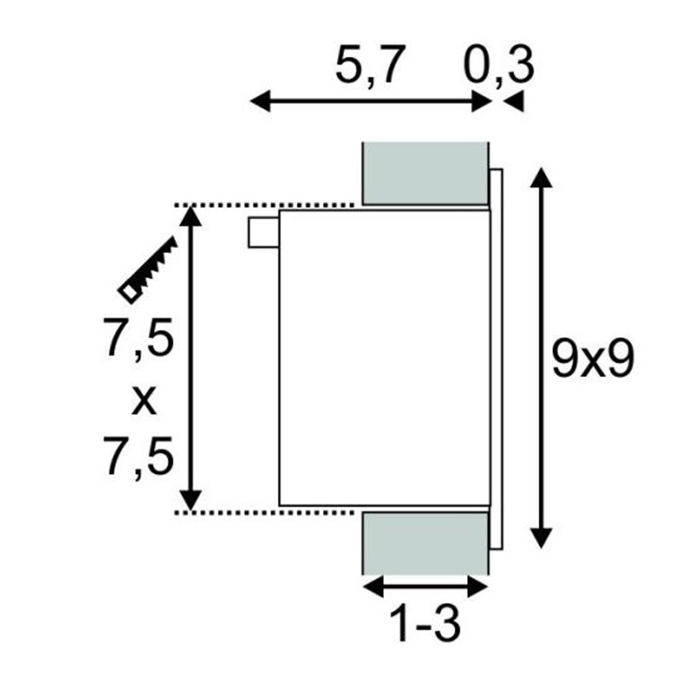 Lampe à LED intégrée Frame Basic blanc SLV 4024163138109