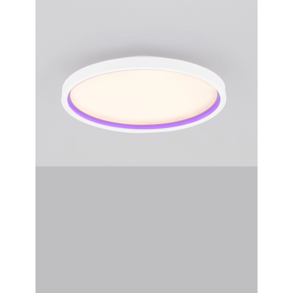 Plafonnier Chet Ø 39,3 cm avec fonction RGB Lyora 5212017450142