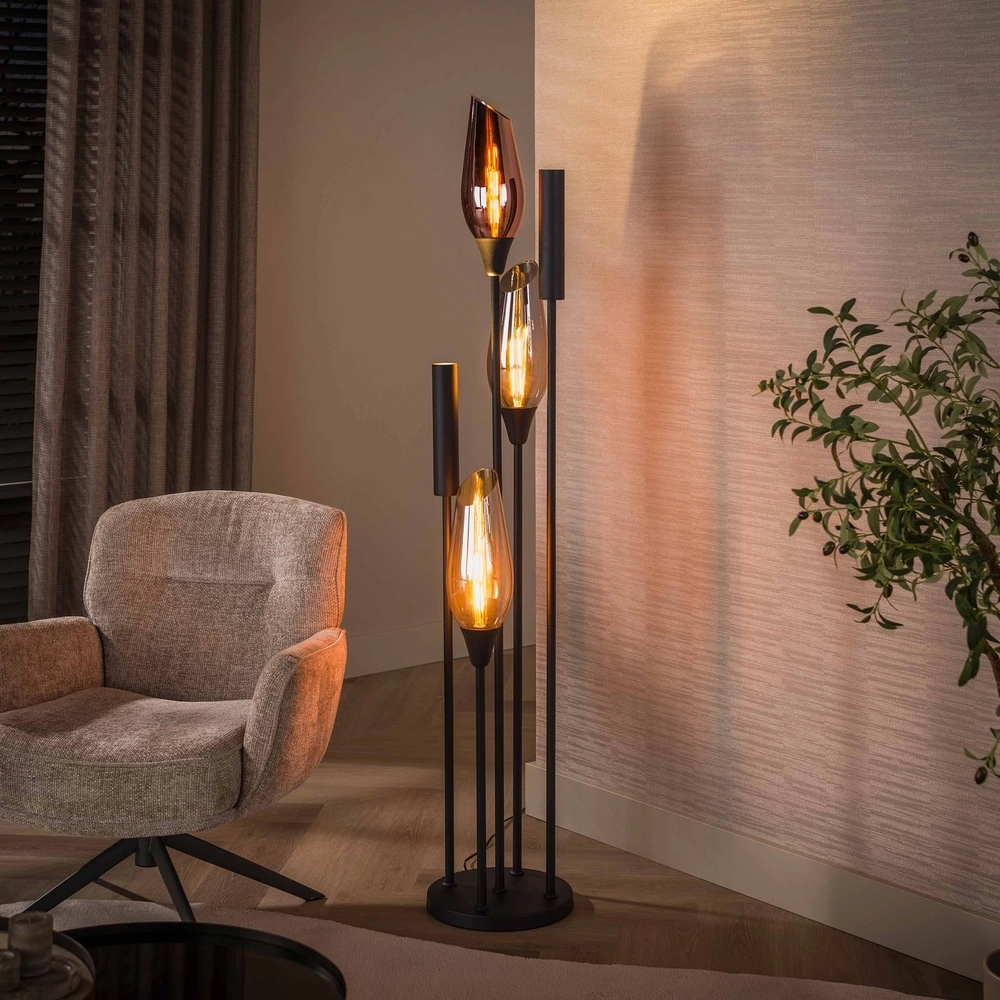Lampadaire moderne Cocoon Noir