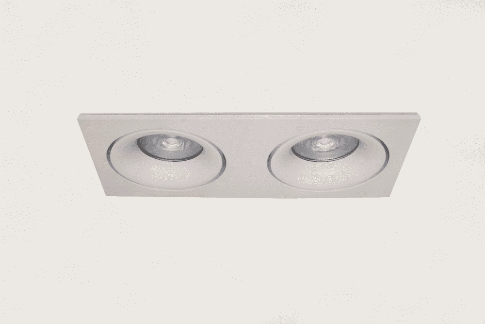 Spot encastré blanc Alice double Spot encastré blanc Alice double