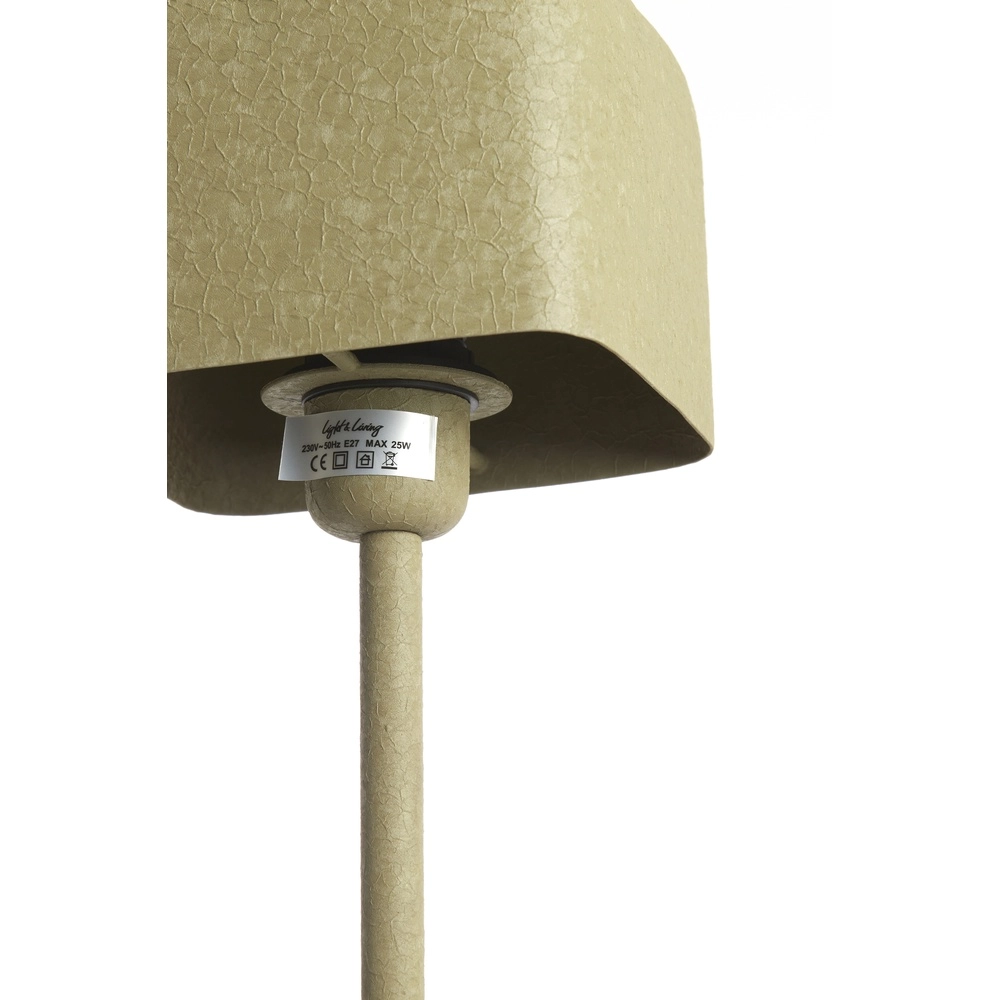 Lampe de chevet Elenie 15x15cm - vert olive mat Light & Living 8717807818784