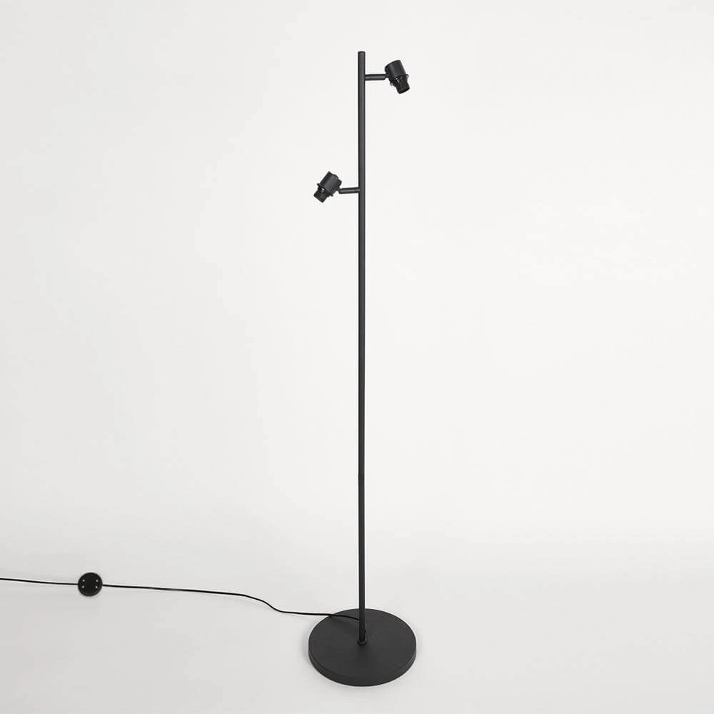 Lampadaire Bambus Noir avec bambou 2 lumières Steinhauer 8712746171457