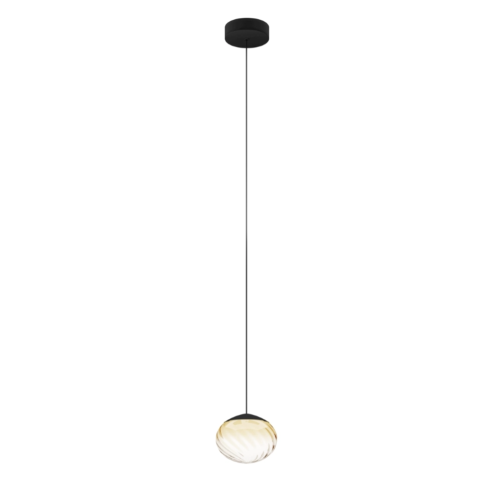 Lampe suspendue Pantoja noir Ø 24cm