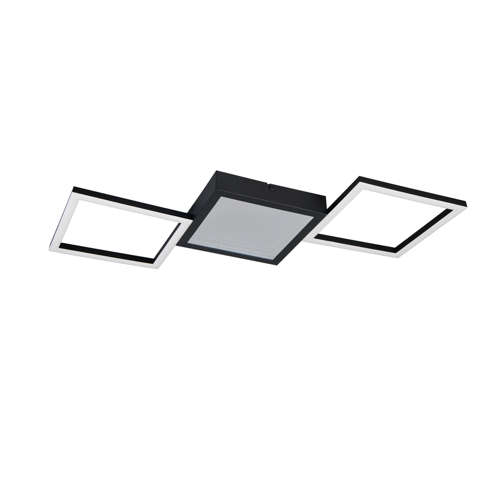 Plafonnier design Gelo noir Trio 4017807645712