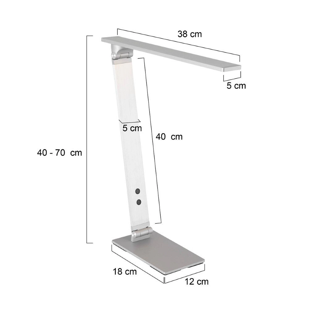 Lampe de bureau Serenade LED gris Steinhauer 8712746132649