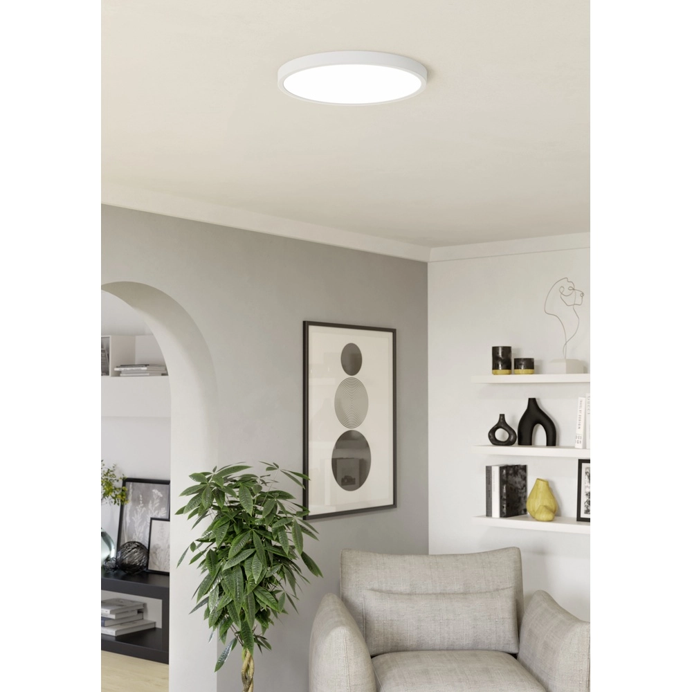 Lumière LED de plafond Fueva 6 rond - blanc - Ø 38,9cm Eglo 9008606330171