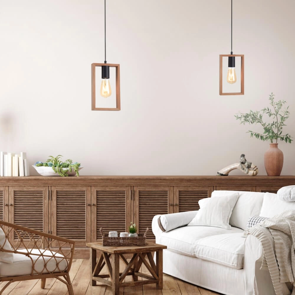 Lampe suspendue rurale Franky 1 lumière Just Light 4043689966423