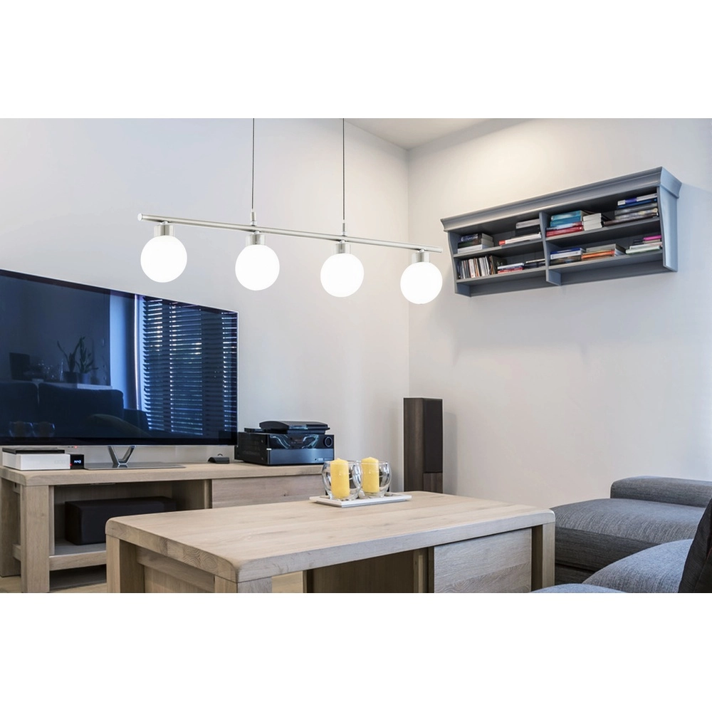 Lampe suspendue Borriol Nickel 4-léger Eglo 9002759328726