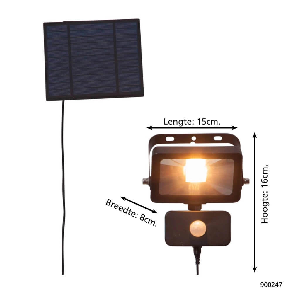 Lampe de chantier solaire Villagrappa avec capteur Eglo 9008606230044
