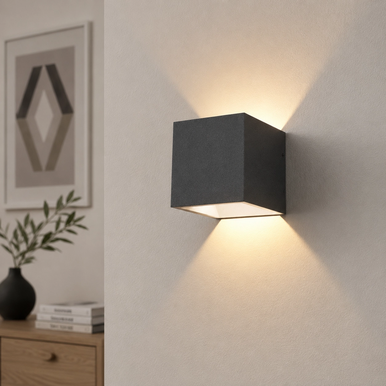 Spot mural anthracite Cube
