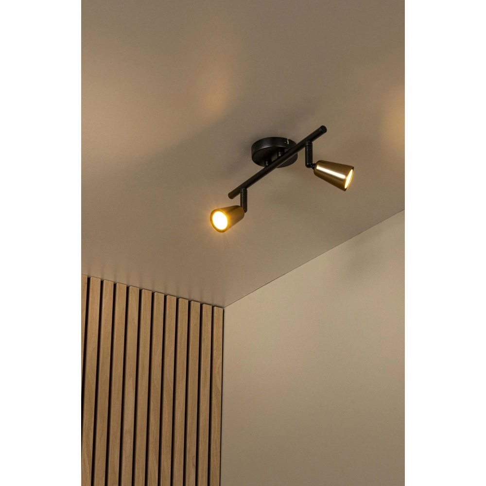 Projecteur de plafond Tiana Champagne 2 lumières Lucide 5411212650368