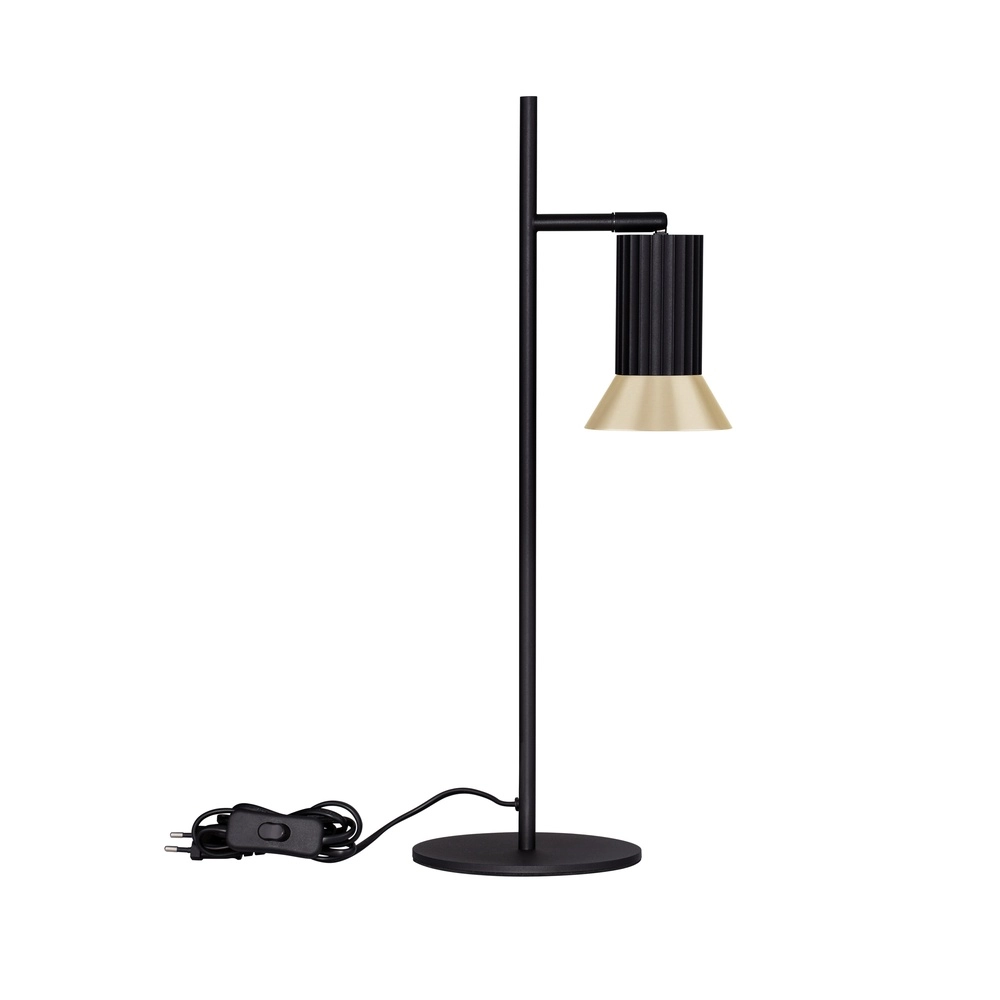 Lampe de table design Luvia noir avec or Lyora 5212017475596