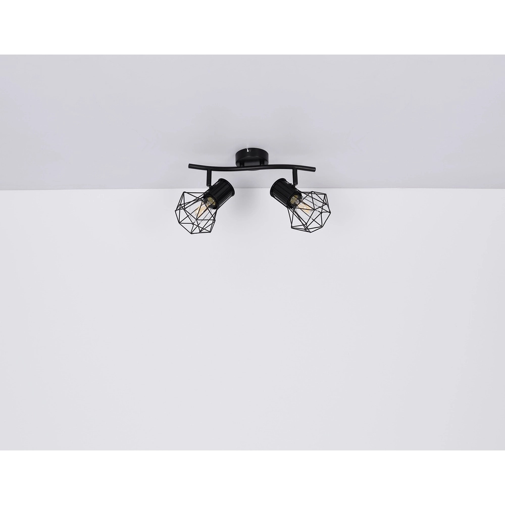 Lampe de plafond Priska 2-noir clair Globo 9007371400171