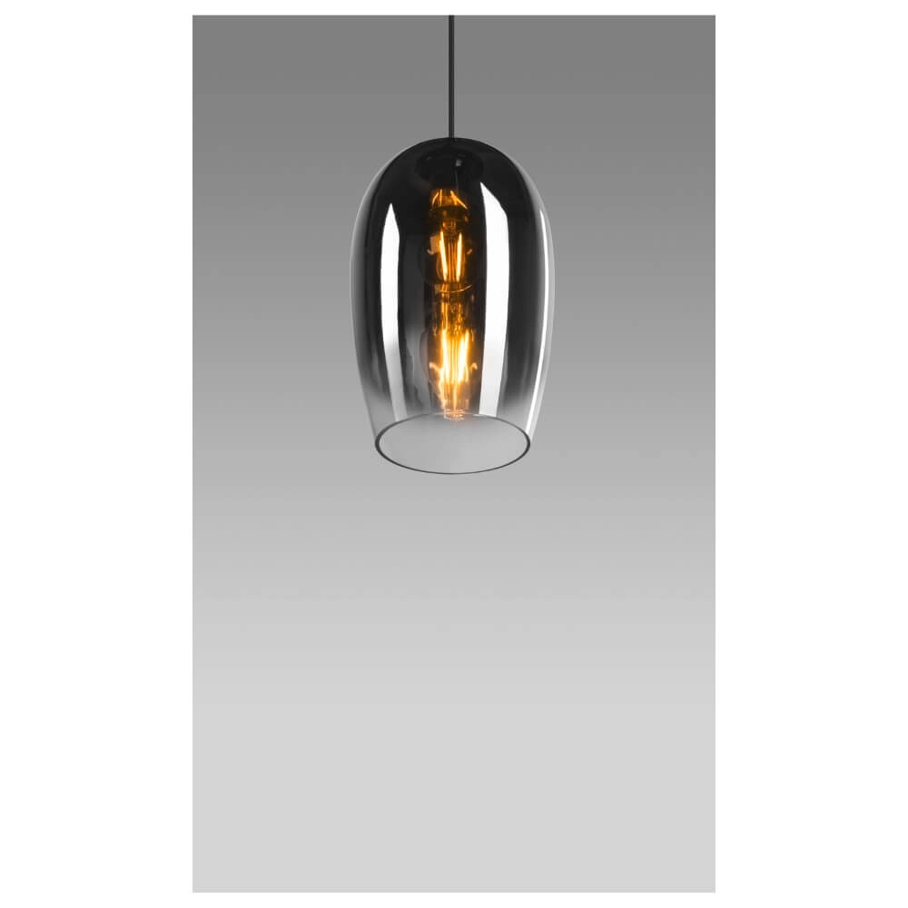 Lampe à suspension en verre Pantilo verre fumé - Ø 18cm SLV 4024163266420