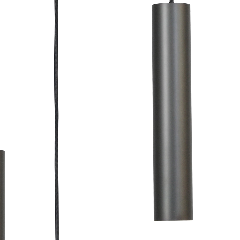 Lampe suspendue noire Run Cylindres à 3 lumières Masterlight 8718121206646