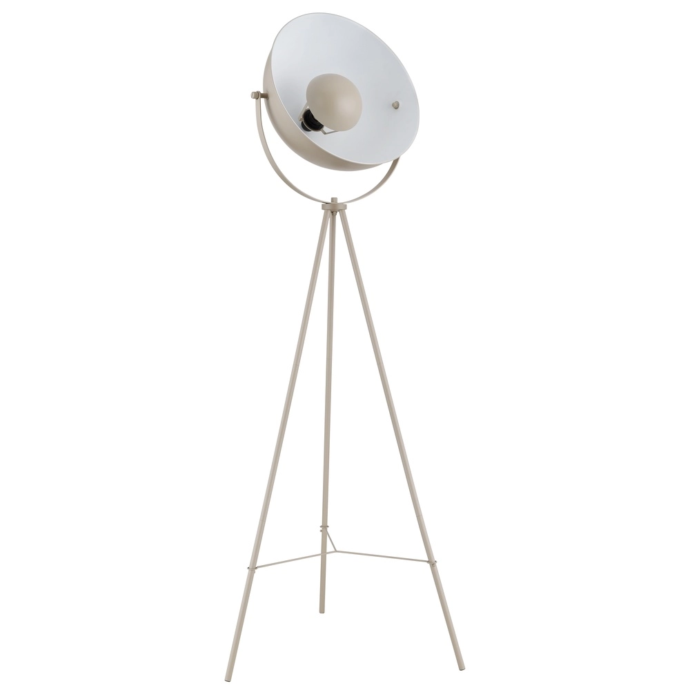 Lampe sur pied trépied Timo brun sable Globo 9007371459544